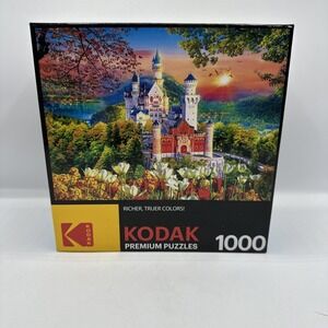 Kodak Premium Puzzles 1000 PC  Medieval Castle Germany  27x20 2020 CraZArt  Used